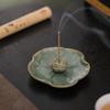 Ceramic Lotus Incense Burner Stick Holder Zen Home Decor Vintage Sandalwood Meditation Living Room Ornament Gift
