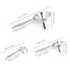 3Pcs Stainless Steel Funnel with Cleaning Brush 3Size Funnels Set Oil Jam Powder Funnel Kitchen Mini Funnel Set Kitchen Funnel