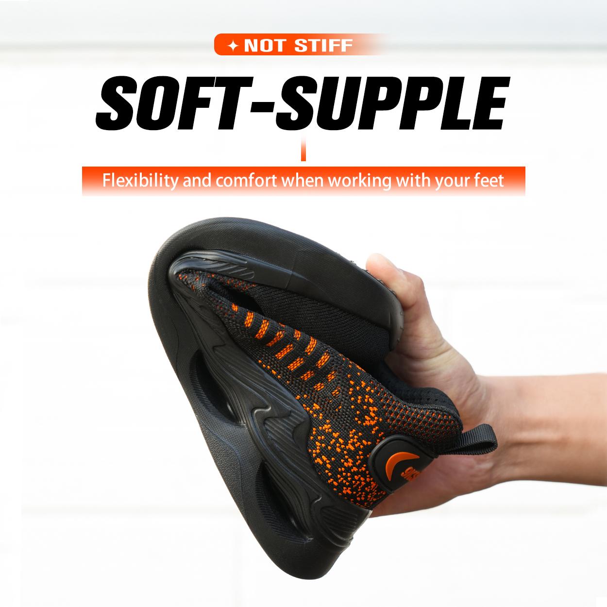 Неразрушимая защитная обувь. Легкие рабочие кроссовки. Дышащая удобная рабочая обувь — фото 6