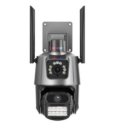 Outdoor Security Camera IP66 Waterproof 360 Degree Day and Night Full Color Night Vision Dual Lens