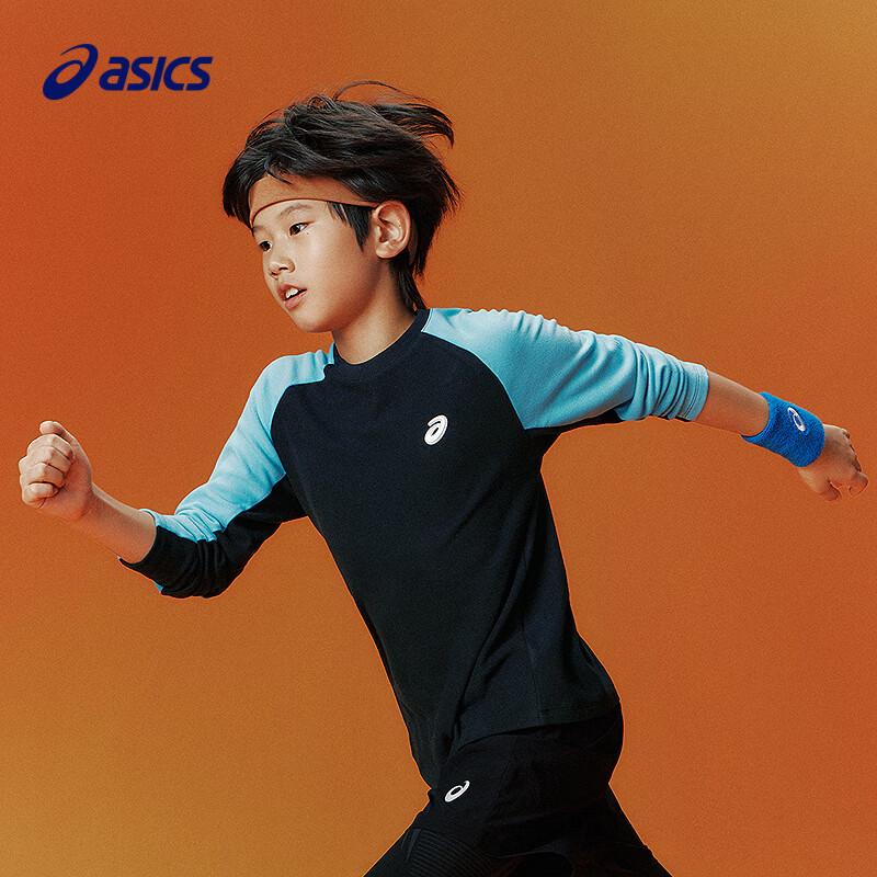 ASICS Kids' Winter Color-Block Long-Sleeve T-Shirt