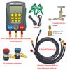 Digital refrigeration pressure gauge, air conditioning temperature detector, multi-function vacuum pressure test tool kit