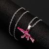 Full Diamond AK Submachine Gun Necklace – Punk Hip Hop Pendant Jewelry for Men and Women