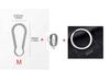 Mini Titanium Alloy Simple Keychain Connection Key Ring Quick-hang Buckle Simple Clasp Horseshoe Hanging Buckle Keyring EDC Tool