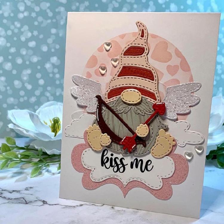 Christmas Gnome Metal Die Cuts Card Embossing DIY Photo Album Template Molds