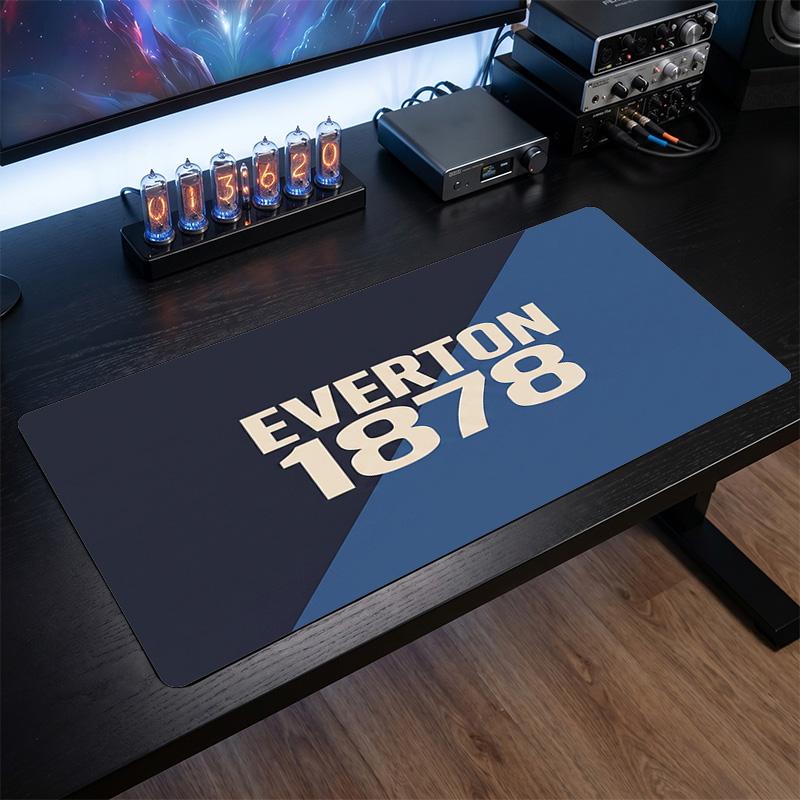 Everton Fußball Druck Großes Mauspadd, Rutschfeste Erweiterte Gaming Schreibtischmatte für Büro Zuhause