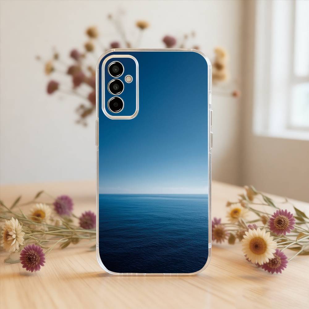 Sea Phone Case For SamsungA10,12,20,21S,30,31,40,50,51,52,70,71 Transparent Cover