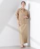 Nano Universe European Flax Sheer Shirt Be Paired with Other F 040 Beige (Can Items) Women's 669-5120300