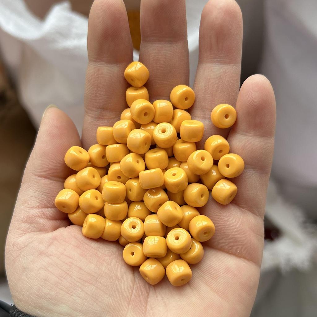 Multi-Color 6x8mm Glass Barrel Beads for Jewelry Making