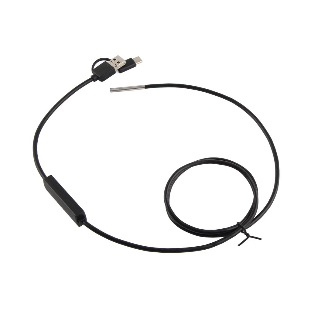 Endoscope Waterproof Portable Adjustable LED Lights 3.9mm Endoscope 3 in 1 Practical for Android for Type‑C Interface