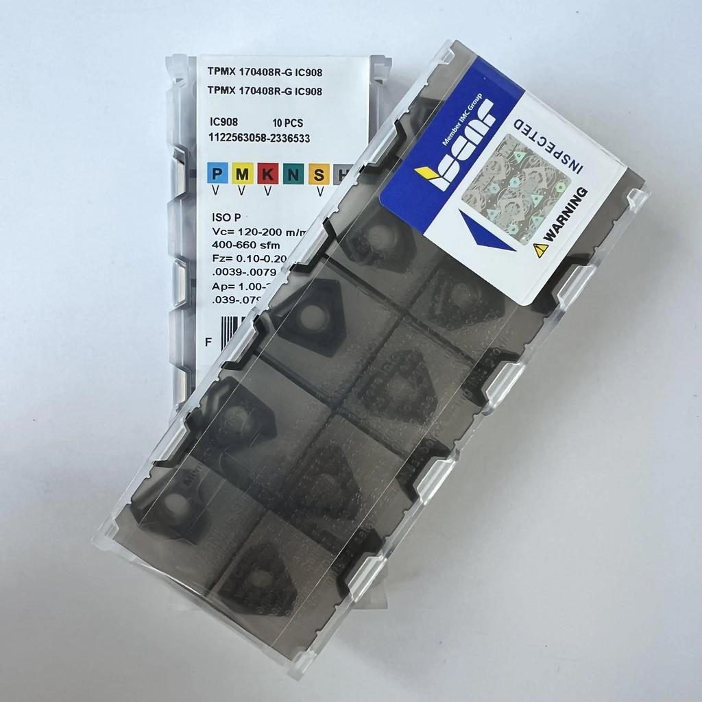 ISCAR / TPMX170408R-G IC908 /Industrial Indexable Carbide Inserts 10 Pcs