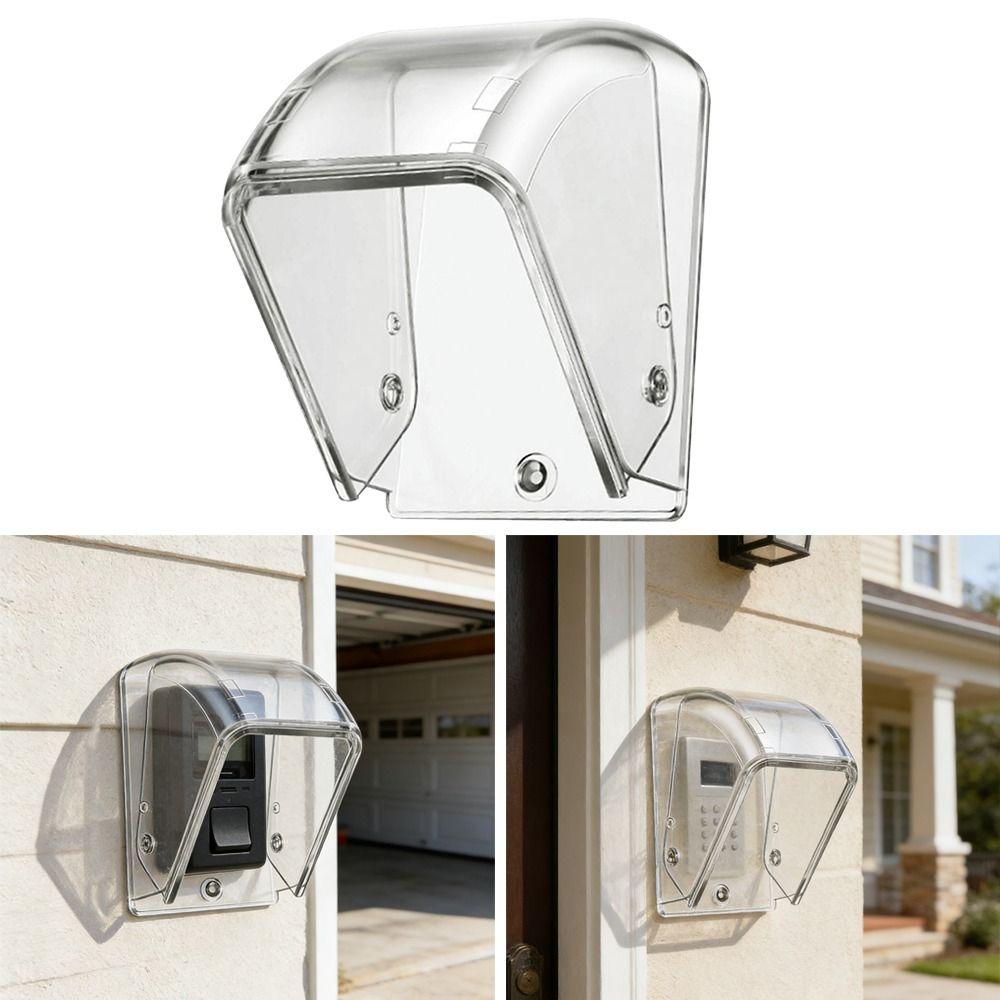 Waterproof Ring Doorbell Cover Transparent Wireless Doorbell Cover Doorbell Rain Cover  Outdoor Use