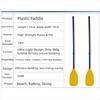 2 Pieces 120cm Kayak Paddle Plastic Blades Padded Telescopic Paddle Aluminum Alloy Shaft Portable Boating Oar Canoeing