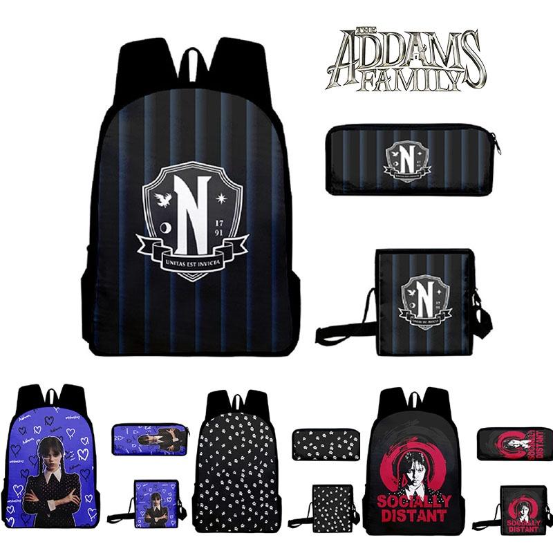 Wednesday Addams Backpack Lunch Bag Pencil Pouch For School Gift