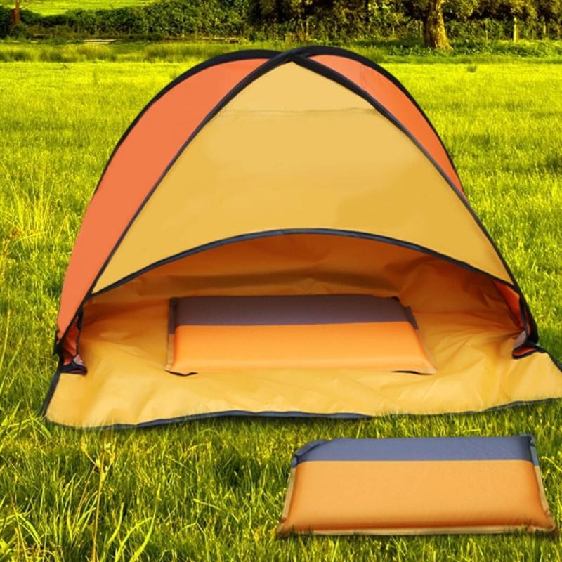 Automatisches aufblasbares Sitzkissen Oxford-Stoff Reisematte Verdickte Camping-Sitzmatte mit Aufbewahrungstasche Langlebig