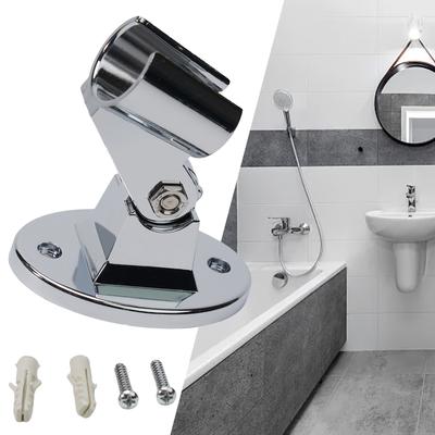 Adjustable Shower Bracket Fixed Base Universal Wall Mounted Shower Head Holder Handheld Sprayer Fixed Base Support For Bathroom