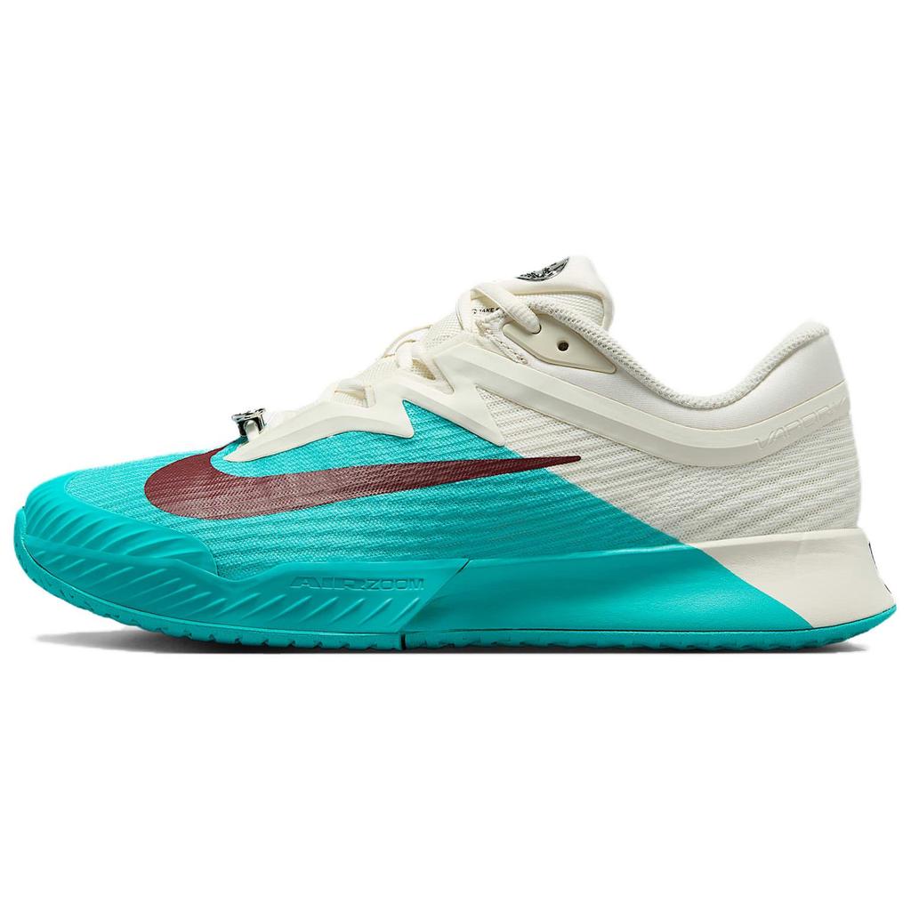 Nike Court Air Zoom Vapor Pro 3 Premium HC Dusty Cactus Dark Team Red Damesneakers Blå Blekhvit Metallisk-Sølv HJ6641-300