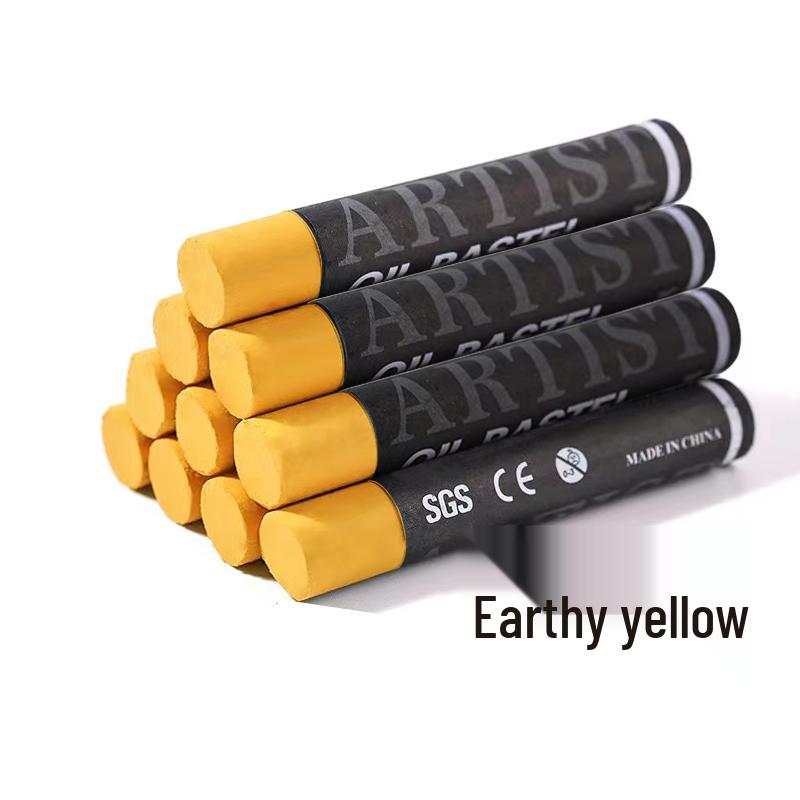 Supermjuk enfärgad oljepastellpinne - Vit, Svart eller Grå