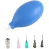 Pottery Precision Applicator Set with Plastic Steel Needle Funnel Ceramic Precision Tip Applicator Glaze Silicone Squeeze Bottle