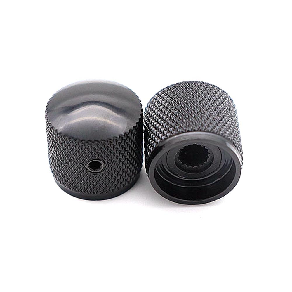 4Pcs Metal Potentiometer Dome Knob Control Knob Volume Audio Electric Guitar Bass Screw Type
