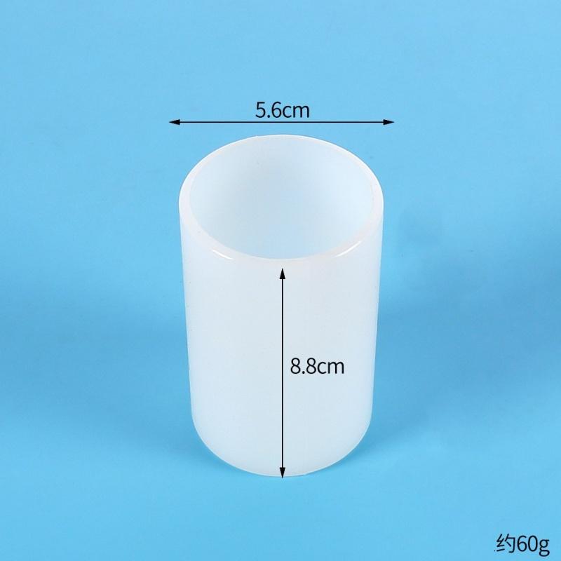 Cylindrical Silicone Mold DIY Epoxy Resin Candle Mold Aromatherapy Candle Clay Gypsum Process Casting Mold Christmas Decoration