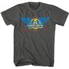 Aerosmith Chrome Winged Logo Men's T Shirt Vintage Rock Band Concert Tour Merch