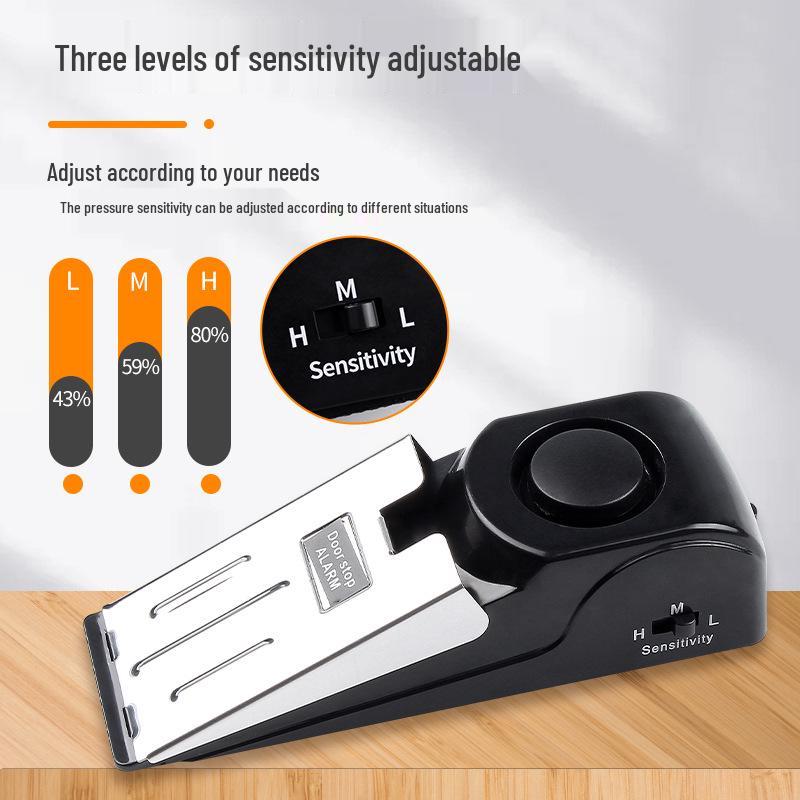 Portable Anti-Theft Door Stopper: Girls’ Home Door Blocker & Alarm