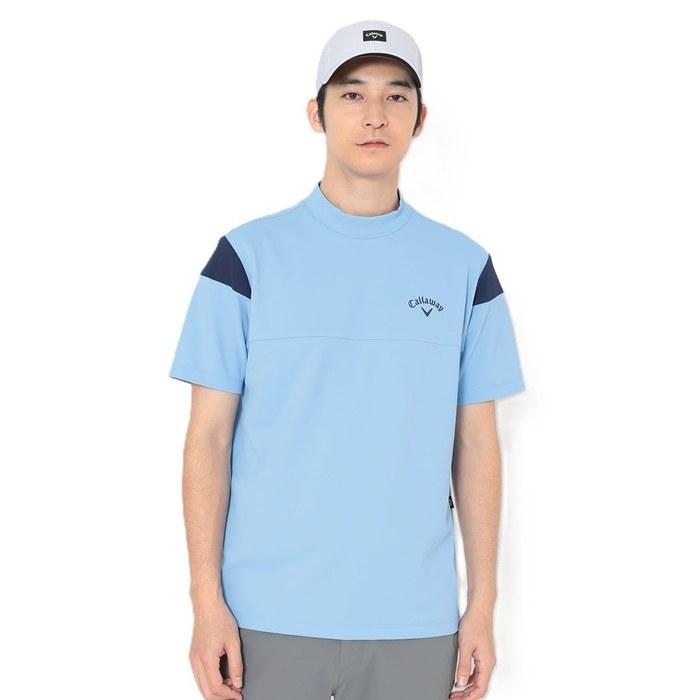 Callaway Short Sleeve Mock Neck Shirt Cool Festa - C26134107 - 1110_Blue - L