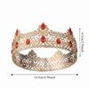 Rhinestone King Crown Luxury Crystal Queen Princess Tiara Beautiful Crystal Cake Topper  Men Women