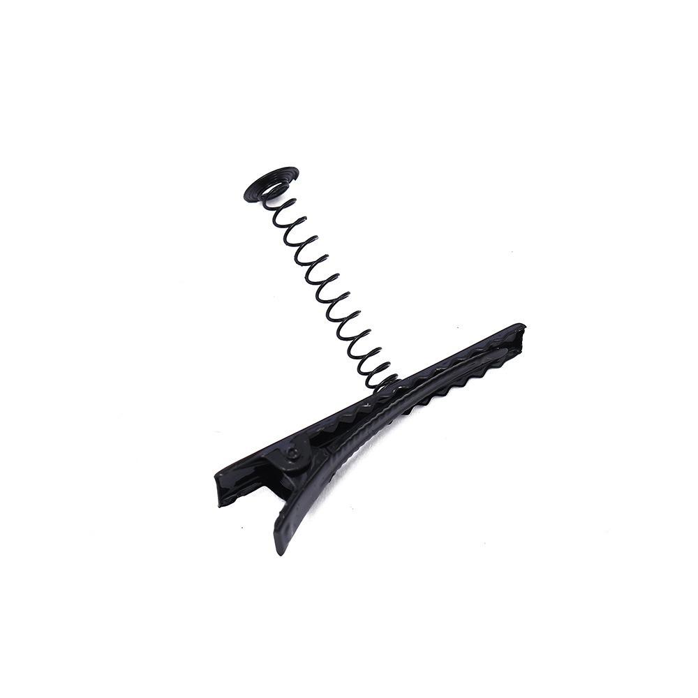 Custom Black Metal DIY Duckbill Hair Clips for Kids - Versatile and Stylish Headwear Accessories