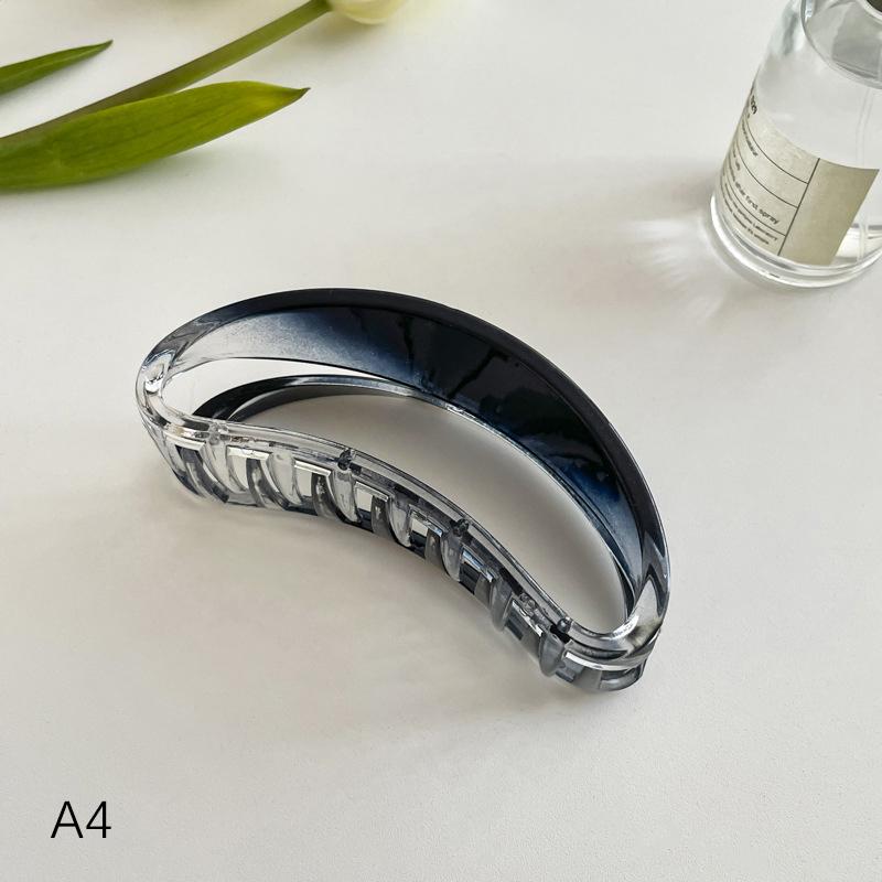 

Простые градиентные акриловые заколки для волос с прозрачным покрытием, полые зажимы для волос