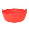 Fryer Silicone Liner Foldable Round Wavy Stripe Heat Resistant Reusable Fryer Pot for Fryer Accessory