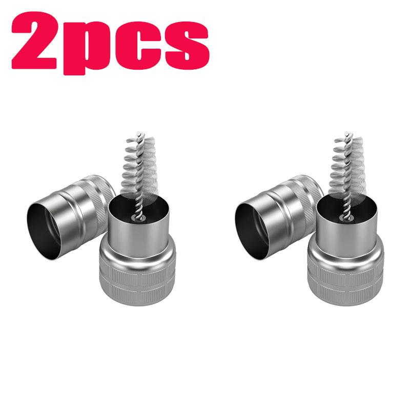 1/2Pcs Metal Brushes Car Cable Terminal Cleaning Tool Stainless Steel for Positive Negative Electrode Post Adapter Universal