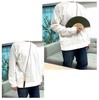 Shoroku Summer Fan with Day Stylish Green Fan [Nishikawa Shoten] Strap, Outdoor, Khaki, Men's, Father's Gift, Present,