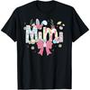 Mimi Easter Coquette Bow Happy Easter Bunny Rabbit T-Shirt