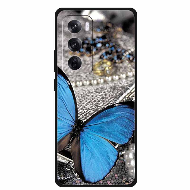 Funda For OPPO Reno 12 / Reno12 Pro Global Case Fashion Printed Soft Silicone Back Cover For Reno12 Pro Cat Phone Case Reno12 5G