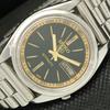 USED VINTAGE SEIKO 5 AUTOMATIC 7009A JAPAN MENS D/D BLACK WATCH 595a-a312351-2 SKU595a-a312351