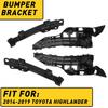 For Highlander Bumper 2014-19 Bracket NEW Front Retainer 4PC Holder Support