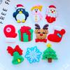 20 Stück Neues Muster Niedlicher Cartoon Weihnachten PVC Flexibler Kleber Flache Rückseite DIY Scrapbook Verzierungen Handy Bastel Dekoration L88