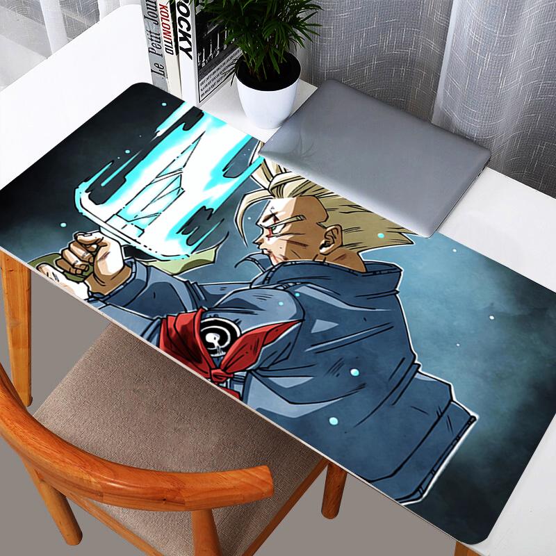 DBZ Dragon Ball Trunks Mouse Pad Large XXL PC Desk Mat Gamer Office Carpet Keyboard Table Gaming Accessories Mousepad
