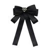 Shirt Bow Brooch Tie Women'S Black College Student School Uniform Graduation Temperament Collar Pin