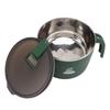 Stainless Steel Instant Noodle Bowl Seal Drain Soup Mug with Lid Phone Holder for Dormitory Office