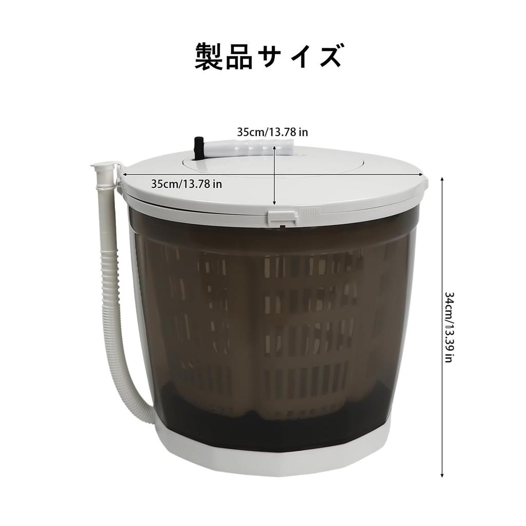 Generic Product Manual Washing Machine Hand Crank Washing Machine No Power Supply Required Easy Dehydration Outdoor No Electricity Required Portable