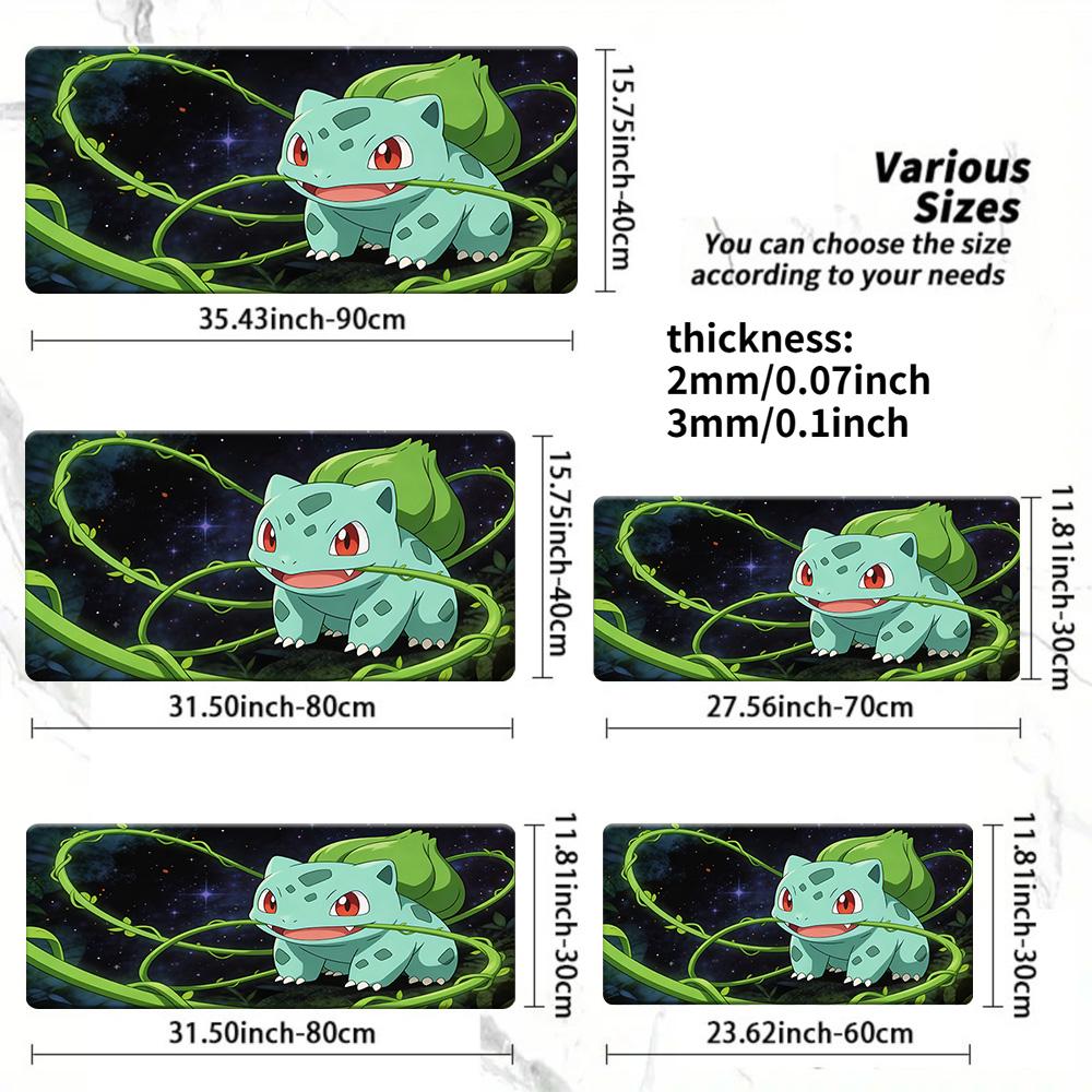 Lucario Forest Nest Magic Egg Gaming Mouse Pad with NonSlip Rubber Base 30x80x0.2cm