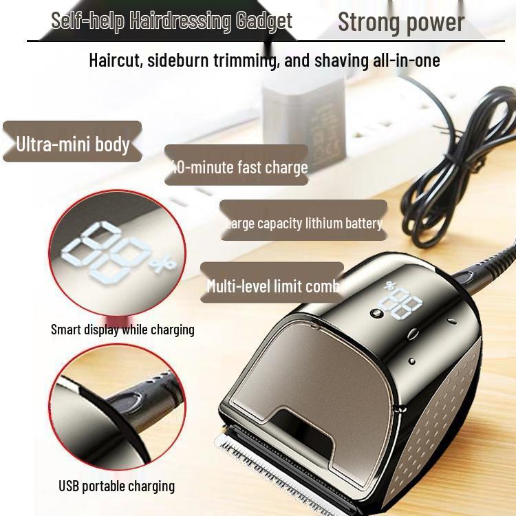 Men's Electric Haircutting & Thinning Clipper for Easy Self-Cuts At Home