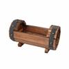 Rustic Wood Flower Pots Durable Flower Boxes Succulent Planter Flower Containers  Balcony Planting