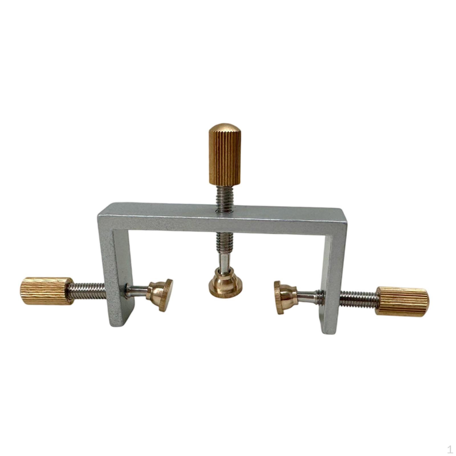 

Violin Repair Clamp Edges Fixture Three Way Professional Adjustable Maintenance Portable срібний