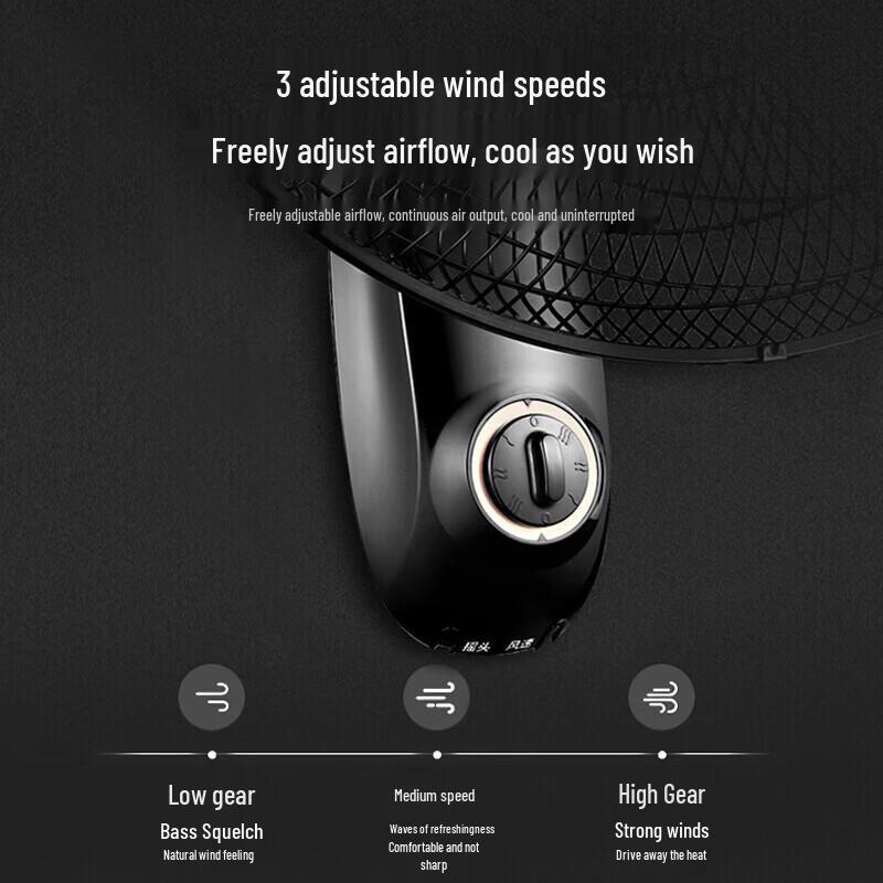Midea 16-inch Wall-Mounted Oscillating Fan