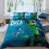 3D Printed Cute Disney Luca Duvet Cover and Pillowcase Set - Home Decor, Creative Plus Size Bedding Set