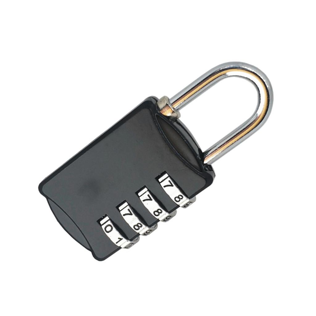 Coded Lock Zinc Alloy Keep Security Combination Padlock for Luggage Cases Filing CabinetsBlack